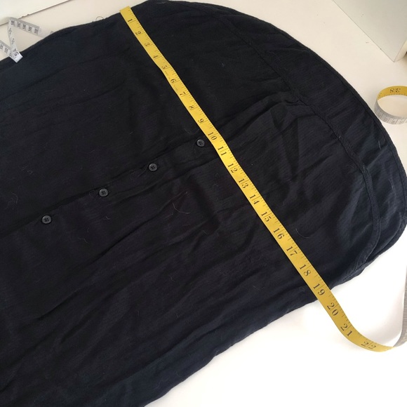 🎀 5/$25 H&M L.O.G.G. black vertical stripe modal shirt dress sz 0 - Picture 14 of 14